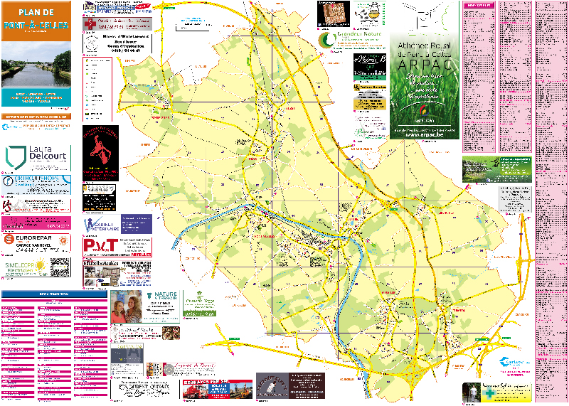 Plan de Pont à Celles