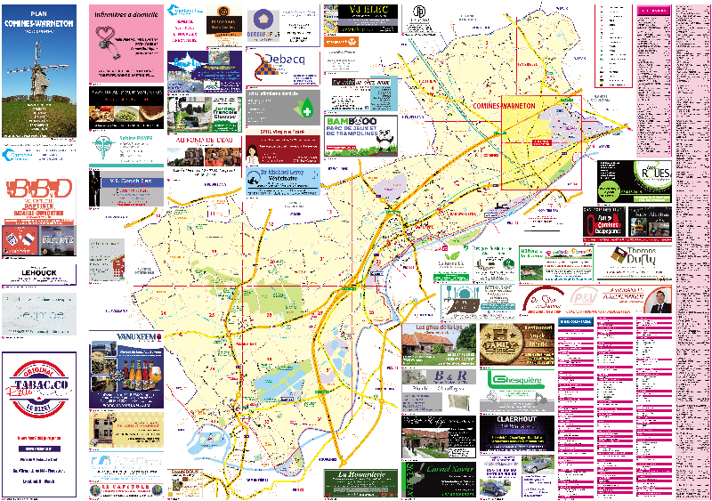 Plan de Comines Warneton