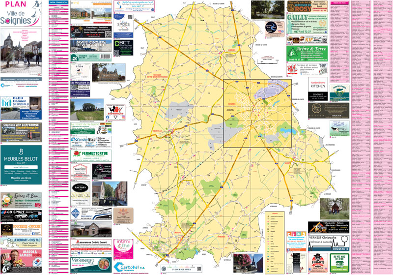 Carte de Soignies
