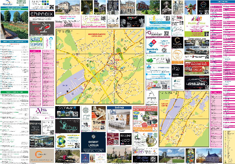 Carte de Marche en Famenne centre